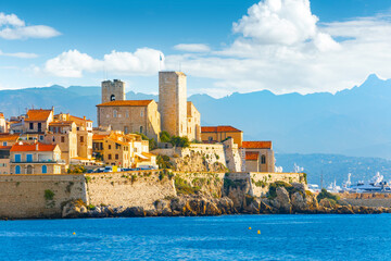 Panoramic view of Antibes, Provence, France