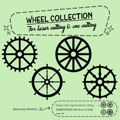 wheel collection for laser cutting