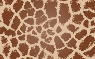 giraffe texture pattern brown and beige gradient background vector illustration print - 497939408