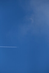 Himmel Mond Flugzeug