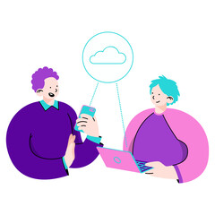 transferring data in cloud virtual storage