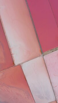 Aerial view of colored ground