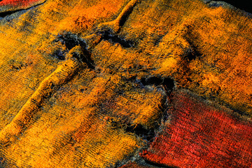 Texture astratta creta con diverse pennellate di colore 