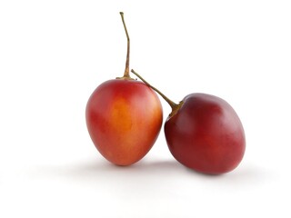 red,tasty fruits of tamarillo close up