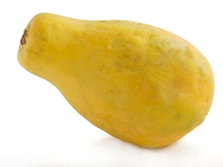 green and yellow fruits of oriental Papaya close up