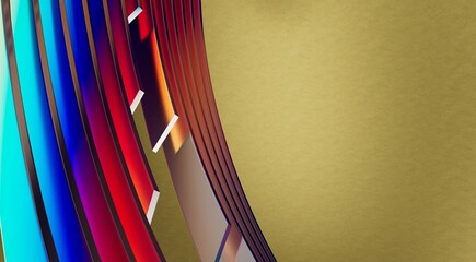 Fototapeta premium Abstract Low-Poly background. triangulated texture. Design 3d.