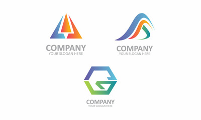 Fototapeta premium Modern AAG different type of letter logo design