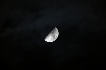 Vollmond hinter Wolken