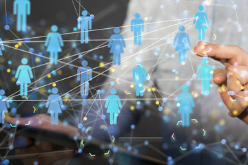 conference Digital Network and data concept 3d