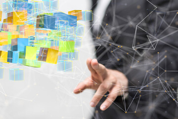 Futuristic wave, Futuristic data stream