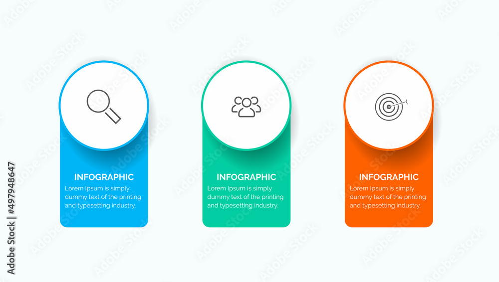 Poster business data visualization. process chart. abstract elements of graph, diagram with 6 steps, option