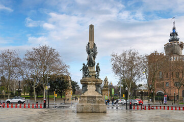 Barcelona, Spain. The Rius and Taulet monument