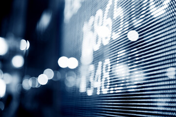 Fototapeta premium Display of Stock market quotes in Hong Kong
