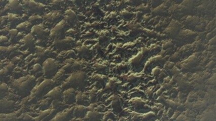 realistic surface of an alien planet, view from the surface of an exo-planet	
