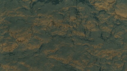 Fototapeta premium realistic surface of an alien planet, view from the surface of an exo-planet 