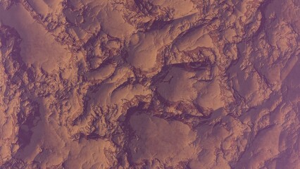 realistic surface of an alien planet, view from the surface of an exo-planet	
