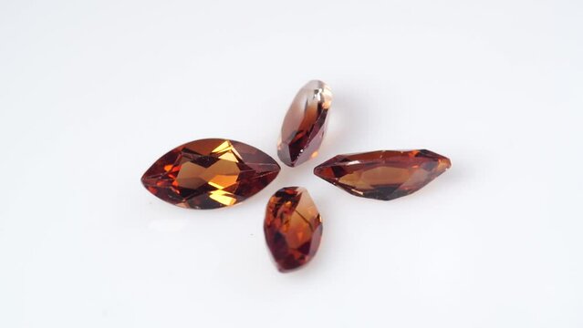 imperial champagne yellow topaz marquise cut in the turning tweezers