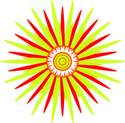 A bright shining star.  Vector file for designs.