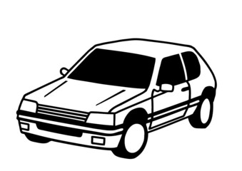 truck isolated on white