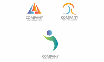 Creative AAJ Letter logo design