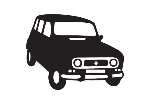 illustration of  vintage car
