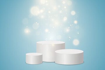 Vector illustration for award winners. Pedestal or platform for honoring prize winners.	
