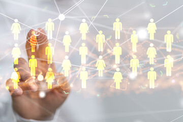 conference Digital Network and data concept 3d