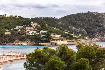 Fototapeta na wymiar Bahia Camp de Mar in Palma de Mallorca