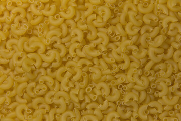 Lots of pasta. Top view. Background. Close up.