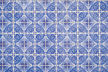 traditional Portuguese Azulejo tiles on the exterior wall of a building