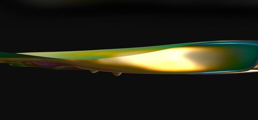 Creative concept fluid colors backgrounds. Trendy Vibrant Fluid Colors. 3d render