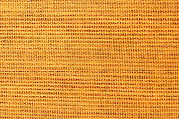 Texture of orange rough fabric. Orange fabric background