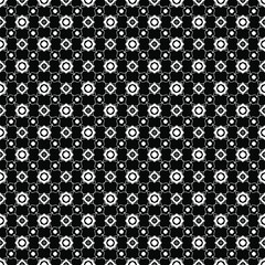 Black and white seamless pattern texture. Greyscale ornamental graphic design. Mosaic ornaments. Pattern template. Vector illustration. EPS10.