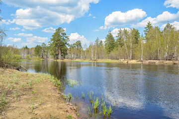 Fototapeta premium Spring in central Russia.