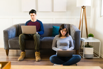 Coworkers working together in the bitcoin business