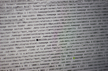 Obraz premium css programming background