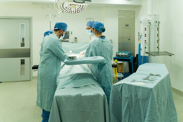 Team of surgeons at the hospital