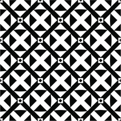 
Seamless vector pattern in geometric ornamental style. black and white pattern.Design element for prints, backgrounds, template, web pages and textile pattern. Geometric art.
