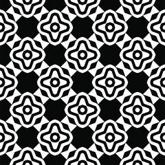 Seamless vector pattern in geometric ornamental style. black and white pattern.Design element for prints, backgrounds, template, web pages and textile pattern. Geometric art.