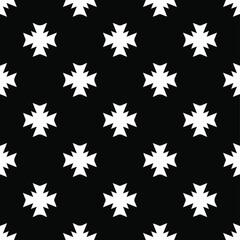 Seamless vector pattern in geometric ornamental style. black and white pattern.Design element for prints, backgrounds, template, web pages and textile pattern. Geometric art.