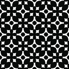 Seamless vector pattern in geometric ornamental style. black and white pattern.Design element for prints, backgrounds, template, web pages and textile pattern. Geometric art.