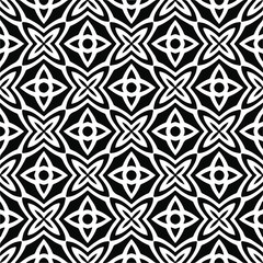 Seamless vector pattern in geometric ornamental style. black and white pattern.Design element for prints, backgrounds, template, web pages and textile pattern. Geometric art.