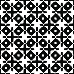Seamless vector pattern in geometric ornamental style. black and white pattern.Design element for prints, backgrounds, template, web pages and textile pattern. Geometric art.