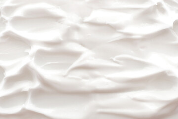 Obraz premium Texture of white cosmetic cream. Moisturizing cream background for dry skin care