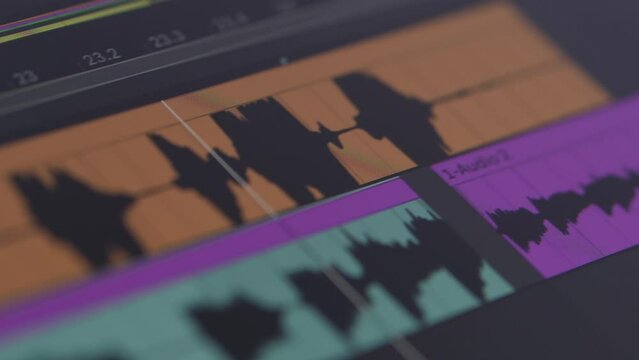 Digital Audio Recording Track Software Closeup Workstation