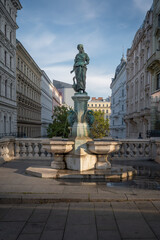 Goose Girl Fountain (Gansemadchenbrunnen) created by Anton Paul Wagner  in 1886 - Vienna, Austria