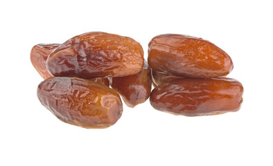 Dried dates fruits isolated on white background