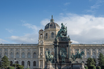 Fototapeta na wymiar Empress Maria Theresa Monument at Maria Theresa Square by Kaspar von Zumbusch, 1888 - Vienna, Austria