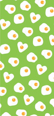 scrambled eggs background green