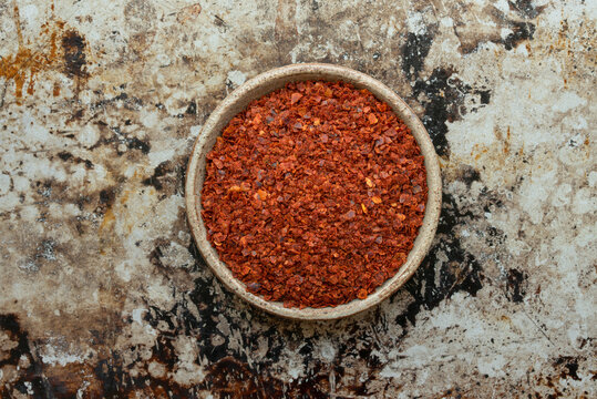 Aleppo Peppers in a Bowl